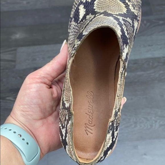 Madewell Sonia Low Leather Snakeskin Chelsea Boot - Picture 11 of 12